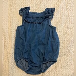 Baby Cat and Jack Denim Romper